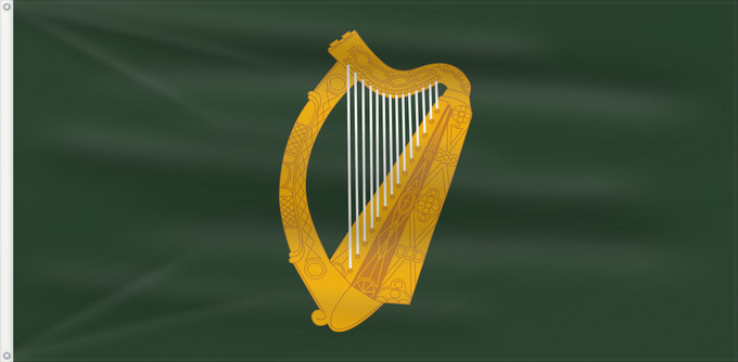 Drapeau, avec deux œillets métalliques et guindant renforcé : Leinster	W Leinster