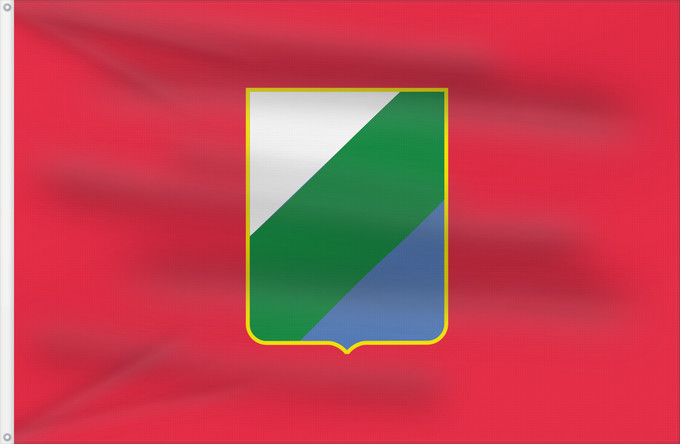 Bandera, con dos ojales metálicos y lado del asta reforzado: Abruzzo
