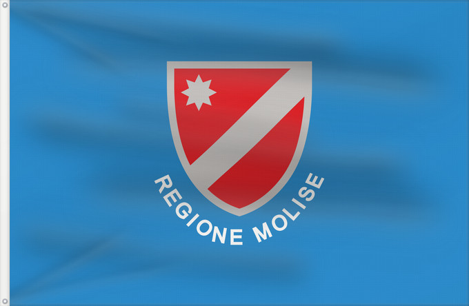Flag, with two metal eyelets and reinforced hoist: Molise Italian region Molise Regione italiana Molise