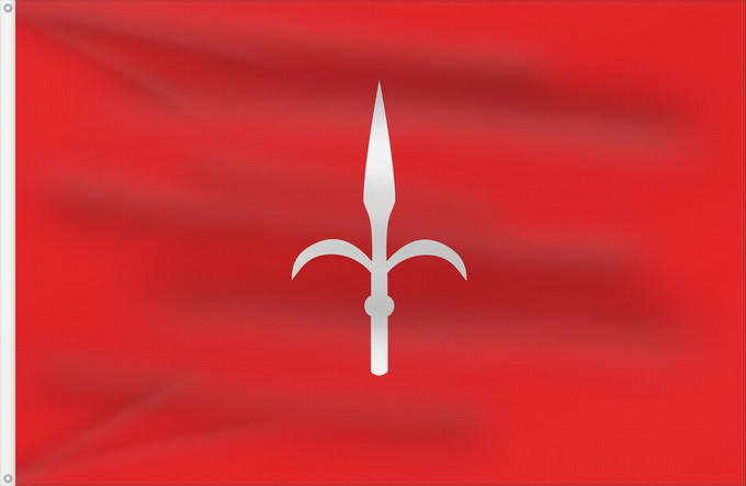 Drapeau, avec deux œillets métalliques et guindant renforcé : Free Territory Trieste	Free Territory of Trieste	Province de Trieste	Provincia de Trieste	Freien Territoriums Triest	Territorio Libero di Trieste	Slobodnog Teritorija Trsta	Slobodne Teritorije Trst	Застава Слободне Територије Трст