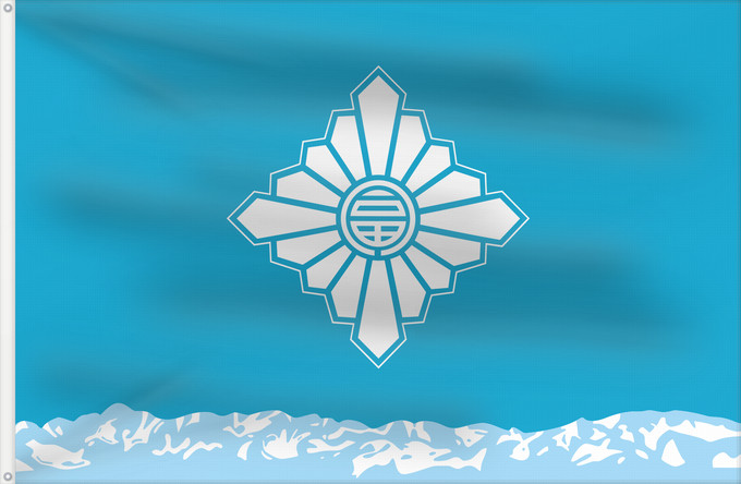 Flag, with two metal eyelets and reinforced hoist: Toyama