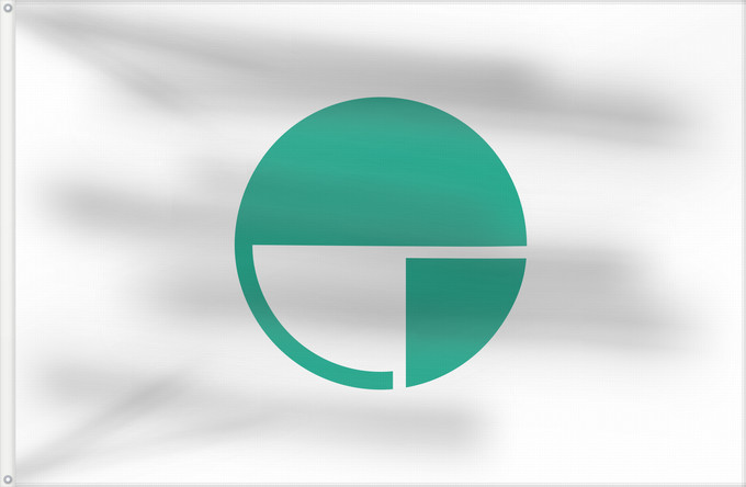 Flag, with two metal eyelets and reinforced hoist: Nagano