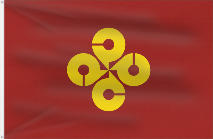 Bandera, con dos ojales metálicos y lado del asta reforzado: Shimane Prefecture	Shimane Prefecture, Japan	Préfecture de Shimane	Prefectura de Shimane	Präfektur Shimane