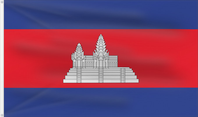 Bandera, con dos ojales metálicos y lado del asta reforzado: Cambodia	Cambodge	Camboya	Kambodscha	Cambogia	Cambodja	علم كمبوديا	কম্বোডিয়ার পতাকা	Kamboĝo	​柬埔寨國旗/Kán-pu-chhài koet-khì	ទង់ជាតិកម្ពុជា	ທຸງຊາດກຳປູເຈຍ	​柬埔寨之國旗	Камбоджа	Kambodže	Kambodjas	ธงชาติกัมพูชา	Quốc kỳ Campuchia	柬埔寨國旗	​柬埔寨国旗	​柬埔寨國旗	​Kampuchea ê kî-