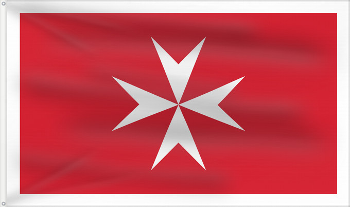 Flag, with two metal eyelets and reinforced hoist: Malta Malte