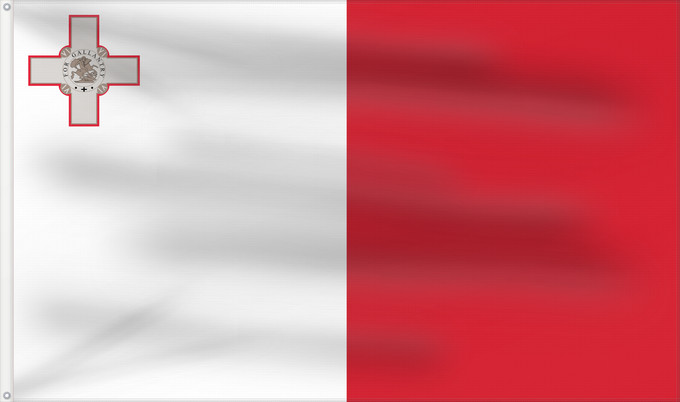 Flag, with two metal eyelets and reinforced hoist: Malta Malte Сцяг Мальты Maltas Ta Malta Флаг Мальты Прапор Мальти