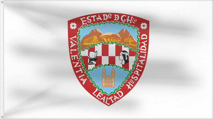 Flagge, mit zwei Metallösen und verstärktem Besatzband: Chihuahua