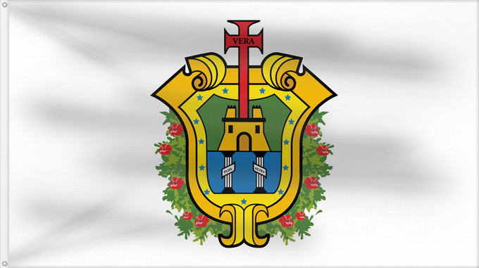 Drapeau, avec deux œillets métalliques et guindant renforcé : Veracruz Vera Cruz