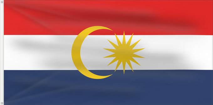 Flag, with two metal eyelets and reinforced hoist: Labuan Labuan, Federal Territory, in Malaysia