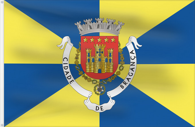 Flag, with two metal eyelets and reinforced hoist: Bragança