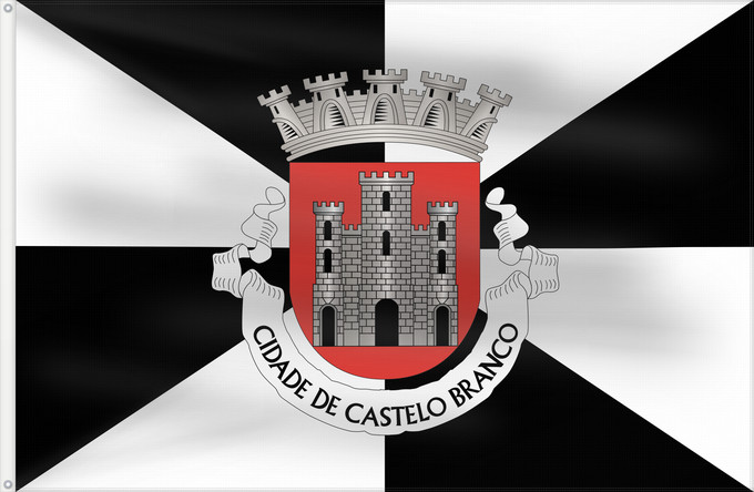 Flag, with two metal eyelets and reinforced hoist: Castelo Branco