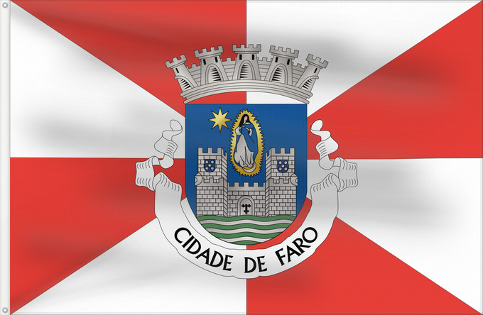 Drapeau, avec deux œillets métalliques et guindant renforcé : Faro
