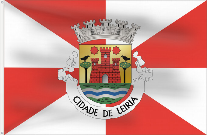 Drapeau, avec deux œillets métalliques et guindant renforcé : Leiria