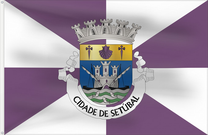 Drapeau, avec deux œillets métalliques et guindant renforcé : Setúbal