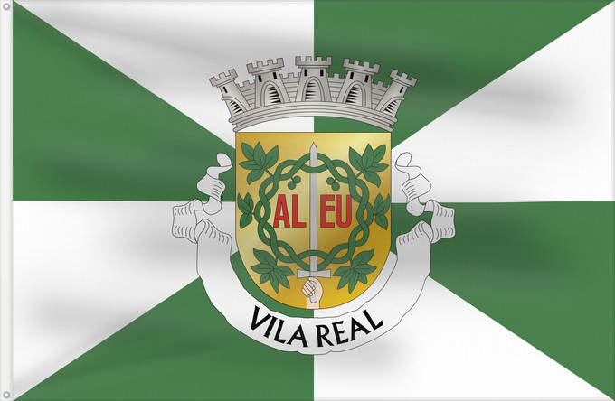 Drapeau, avec deux œillets métalliques et guindant renforcé : Vila Real