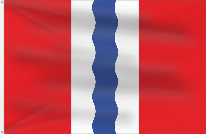 Flag, with two metal eyelets and reinforced hoist: Omsk Oblast	Omsk Oblast 	Oblast d'Omsk	Óblast de Omsk	Oblast Omsk