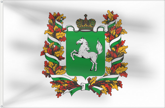 Flagge, mit zwei Metallösen und verstärktem Besatzband: Tomskaya oblast'