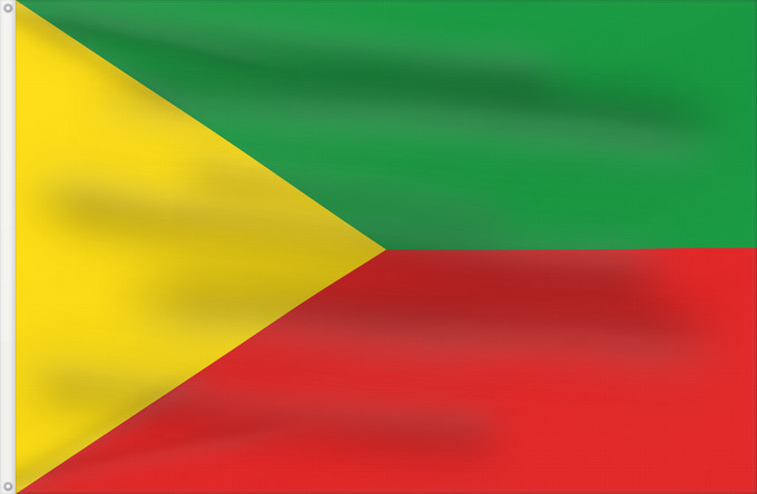 Bandera, con dos ojales metálicos y lado del asta reforzado: Zabaykalsky Krai Zabaïkalski Krai Zabaikalie Sabaikalski Krai Флаг Забайкальского края