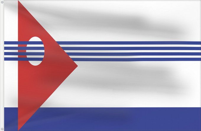 Drapeau, avec deux œillets métalliques et guindant renforcé : Artigas Department département d'Artigas Departamento de Artigas Artigas (Departamento) Artigas Dipartimento