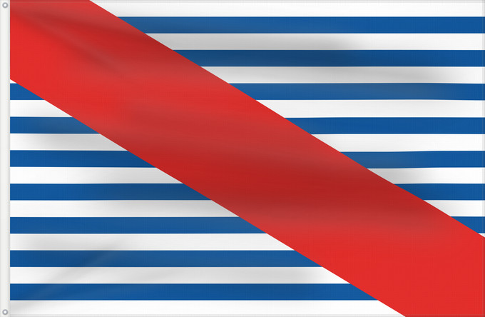 Flagge, mit zwei Metallösen und verstärktem Besatzband: Canelones Department	Department of Canelones, Uruguay	département de Canelones	Departamento de Canelones, Uruguay	Canelones (Departamento)	Dipartimento di Canelones