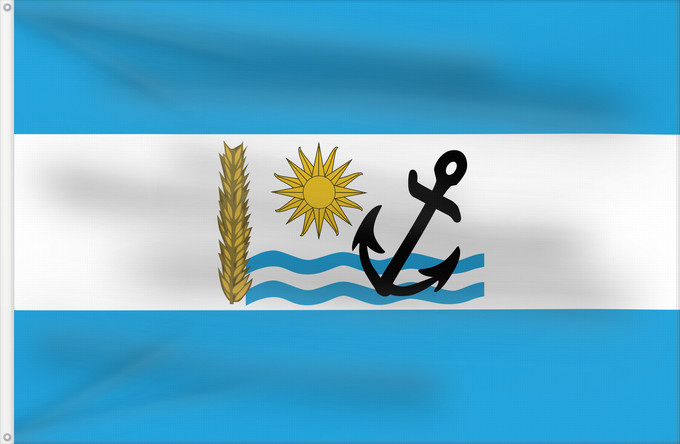 Drapeau, avec deux œillets métalliques et guindant renforcé : Rio Negro Department Río Negro Department Río Negro