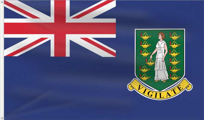 Flag, with two metal eyelets and reinforced hoist: British Virgin Islands	Virgin Islands, British	Vierges britanniques !Îles Vierges britanniques	Islas Vírgenes Británicas	Britische Jungferninseln	Isole Vergini Britanniche