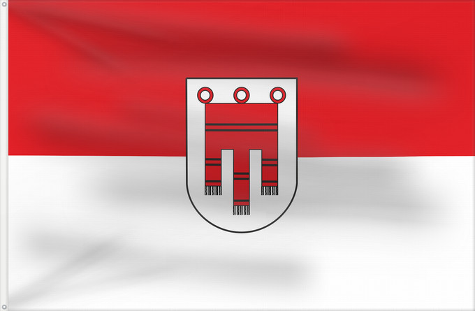 Bandera, con dos ojales metálicos y lado del asta reforzado: Vorarlberg