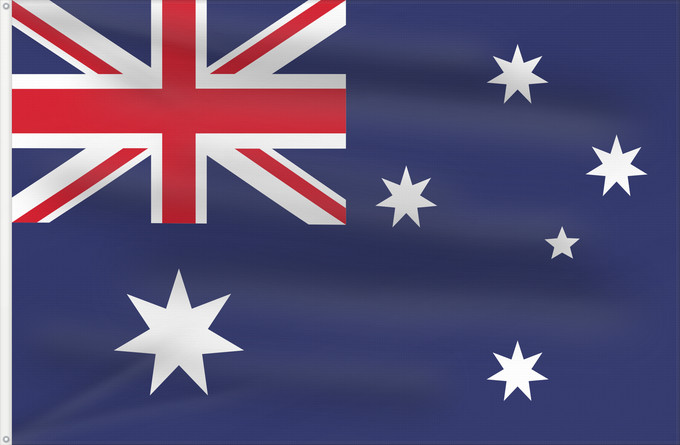 Flag, with two metal eyelets and reinforced hoist: Australia Australie Australien