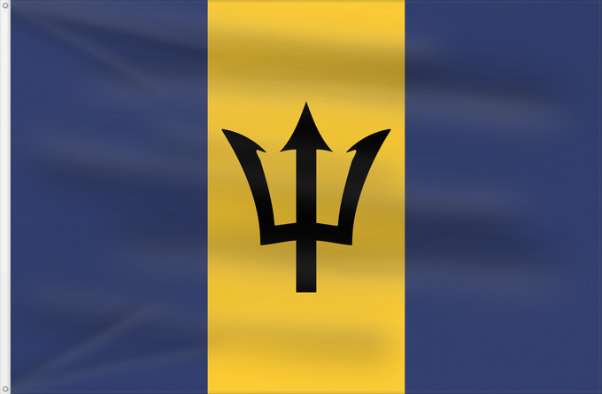 Flag, with two metal eyelets and reinforced hoist: Barbados Barbade Barbado Barbadoksen Ala Barbadosê Флаг Барбадоса Barbadosa