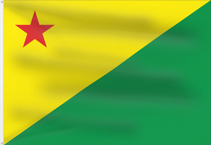 Flag, with two metal eyelets and reinforced hoist: Acre Acre (state) Acro Acriana