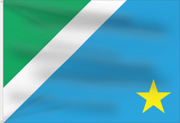 Flag, with two metal eyelets and reinforced hoist: Mato Grosso do Sul Mato Grosso do Sul, Brazil Mato Grosso del Sur