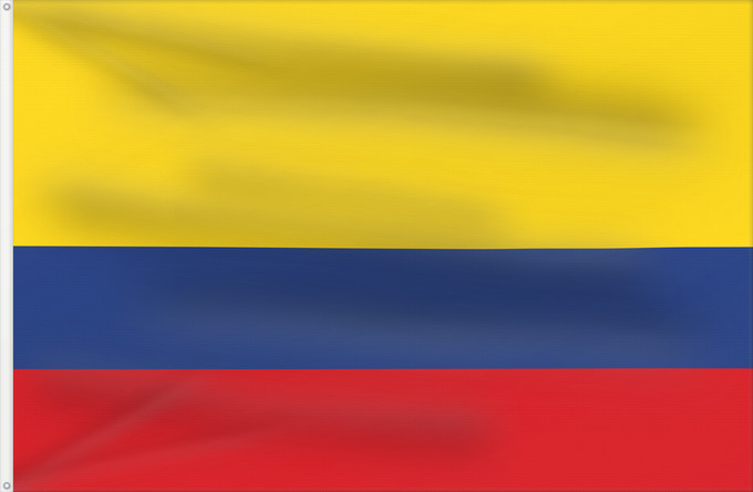 Flag, with two metal eyelets and reinforced hoist: Colombia Colombie República de Colombia Kolumbien Colômbia Kolumbii Kolombio Columbiei Флаг Колумбии Štátna vlajka Kolumbie Kolumbije Colombias Kolombiya