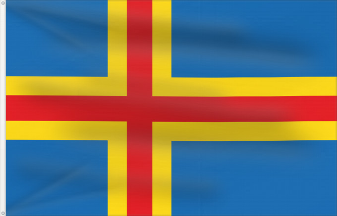 Flag, with two metal eyelets and reinforced hoist: Ahvenanmaan lääni