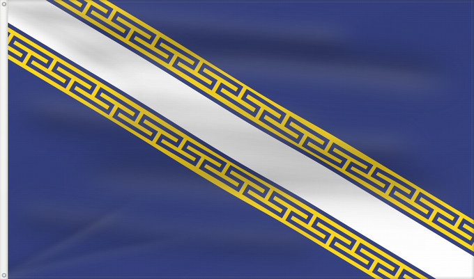 Flag, with two metal eyelets and reinforced hoist: Champagne-Ardenne Region Champagne-Ardenne in France Région Champagne-Ardenne en France Champaña-Ardenas
