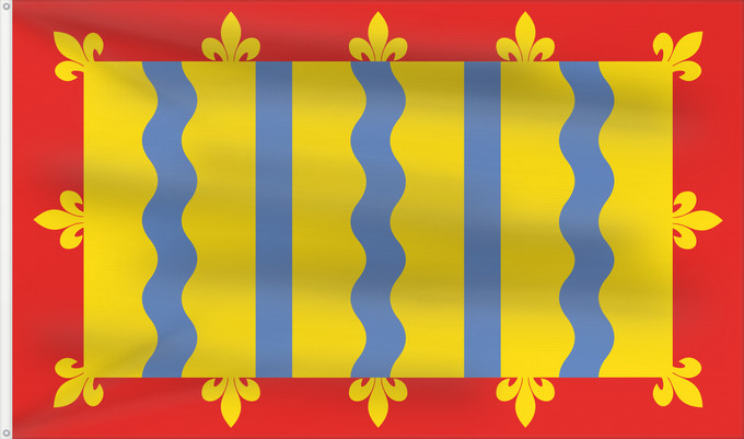 Bandera, con dos ojales metálicos y lado del asta reforzado: Cambridgeshire