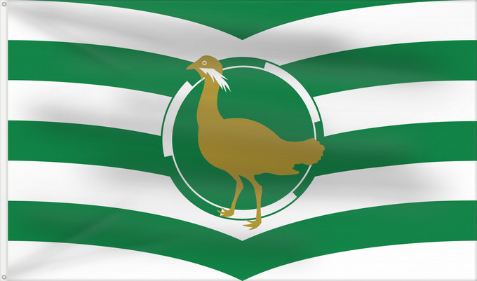 Bandera, con dos ojales metálicos y lado del asta reforzado: County Flag of Wiltshire Wiltshire Le Wiltshire