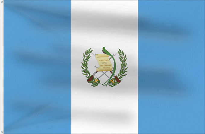 Flag, with two metal eyelets and reinforced hoist: Guatemala Guatemala, official since 1871 Guatemala, officiel depuis 1871 Guatemala, official desde 1871 Watimala wiphala Guatemala, oficial des de 1871 Guatemalas Guatemalo Guatemalako bandera Gwatemala In pāmitl Cuauhtēmallān Watimala unancha Флаг Гватем