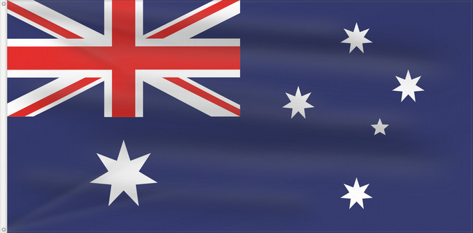 Drapeau, avec deux œillets métalliques et guindant renforcé : Heard Island and McDonald Islands