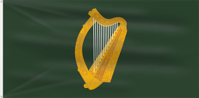 Drapeau, avec deux œillets métalliques et guindant renforcé : Leinster	W Leinster