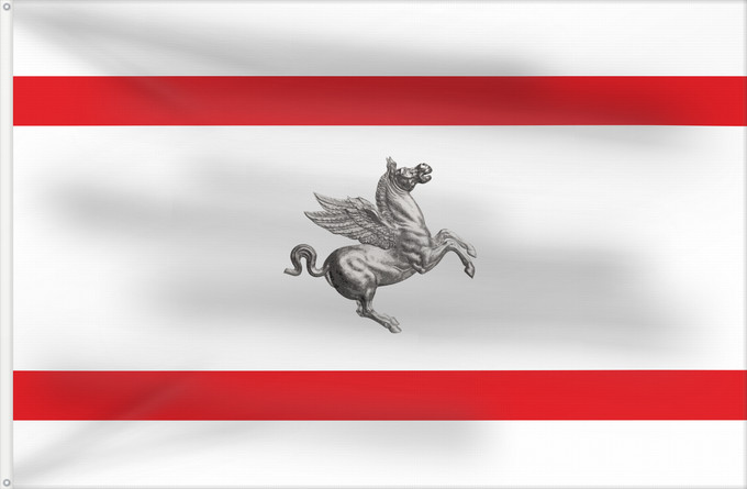 Flag, with two metal eyelets and reinforced hoist: Tuscany Italian region Tuscany Toscane Toscana Regione italiana Toscana Kan Tuscany