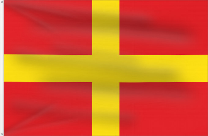 Flagge, mit zwei Metallösen und verstärktem Besatzband: Messina	Messine