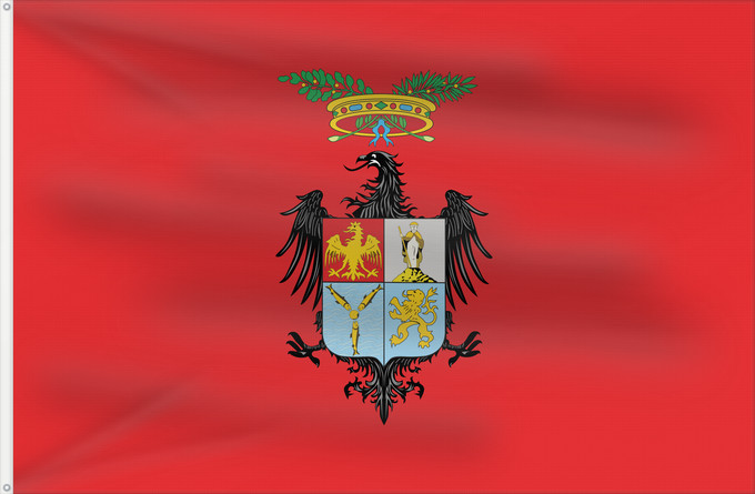 Bandera, con dos ojales metálicos y lado del asta reforzado: Palermo Province Province of Palermo Province de Palerme Provincia de Palermo Provinz Palermo Provincia di Palermo