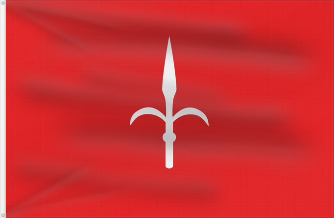 Drapeau, avec deux œillets métalliques et guindant renforcé : Free Territory Trieste	Free Territory of Trieste	Province de Trieste	Provincia de Trieste	Freien Territoriums Triest	Territorio Libero di Trieste	Slobodnog Teritorija Trsta	Slobodne Teritorije Trst	Застава Слободне Територије Трст