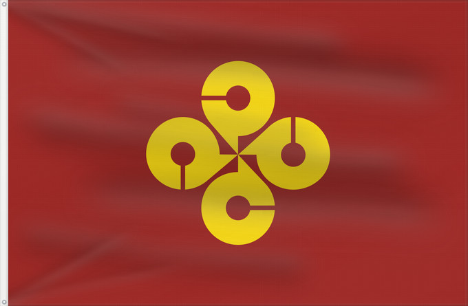 Drapeau, avec deux œillets métalliques et guindant renforcé : Shimane Prefecture	Shimane Prefecture, Japan	Préfecture de Shimane	Prefectura de Shimane	Präfektur Shimane
