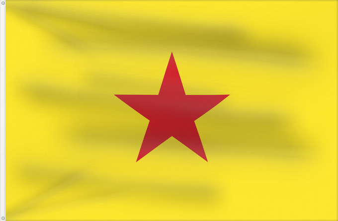 Flag, with two metal eyelets and reinforced hoist: Mohéli