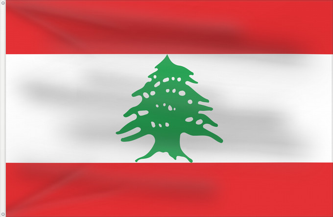 Flag, with two metal eyelets and reinforced hoist: Lebanon	Liban	Líbano	Libanon	Libano	Ar	Сцяг Лівана	Chorhoj Libanona	Լիբանանի դրոշ	Libani	Флаг Ливана	Lübnan