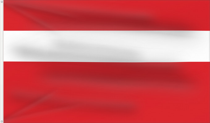 Drapeau, avec deux œillets métalliques et guindant renforcé : Vaduz Lying form of the flag of Balzers
