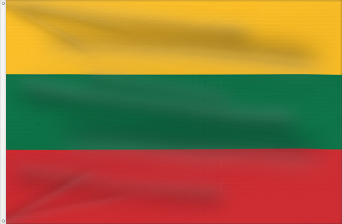 Drapeau, avec deux œillets métalliques et guindant renforcé : Lithuania	Lituanie	Lituania	Litauen	Lituana	Litouwen	Lituânia	Litwy	Сцяг Літвы	Сьцяг Летувы	Национално знаме на Литва	Litevská vlajka	Litauens	Σημαία της Λιθουανίας	Litovio	Leedu lipp	Liettuan	Liotuáine	דגל ליטא	Litve	Litvánia	リトアニアの国旗	ლიტვის დროშა	Lietuv
