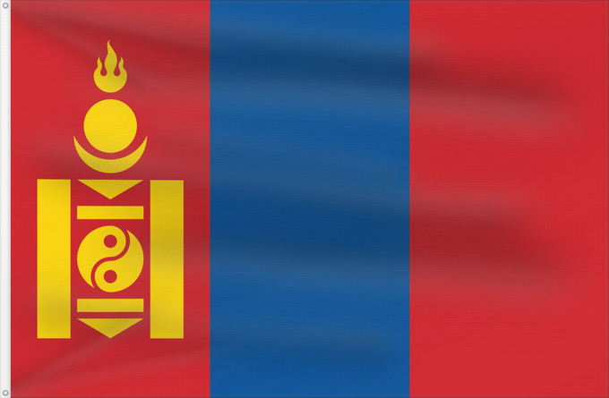 Flag, with two metal eyelets and reinforced hoist: Mongolia Mongolie Mongolei علم منغوليا མོང་གོལ། དར་ཆ། Mūng-gū guók-gì Mongoolia lipp Mùng-kú-koet khì Моңғолия байрағы 몽골의 국기 Моңголстан туусу Знаме на Монголија .mw-parser-output Флаг Монголии Парчами Муғулистон Монголия байдаги Монголия байрагы Моңғул