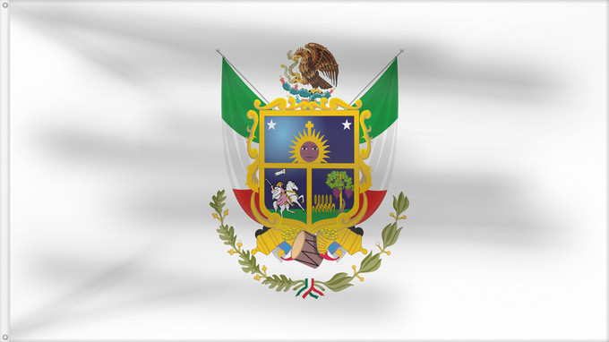 Bandera, con dos ojales metálicos y lado del asta reforzado: Queretaro	Querétaro	Querétaro 